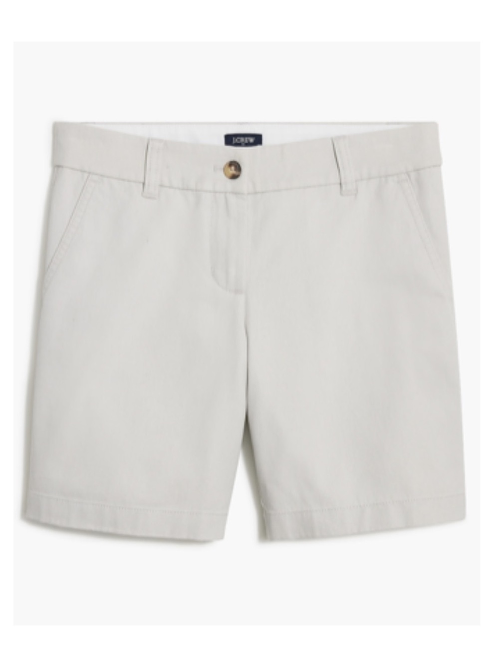 J.Crew 7" Short Chino Shorts in Oyster Grey